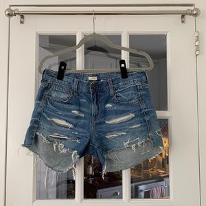 Distressed Jean Shorts